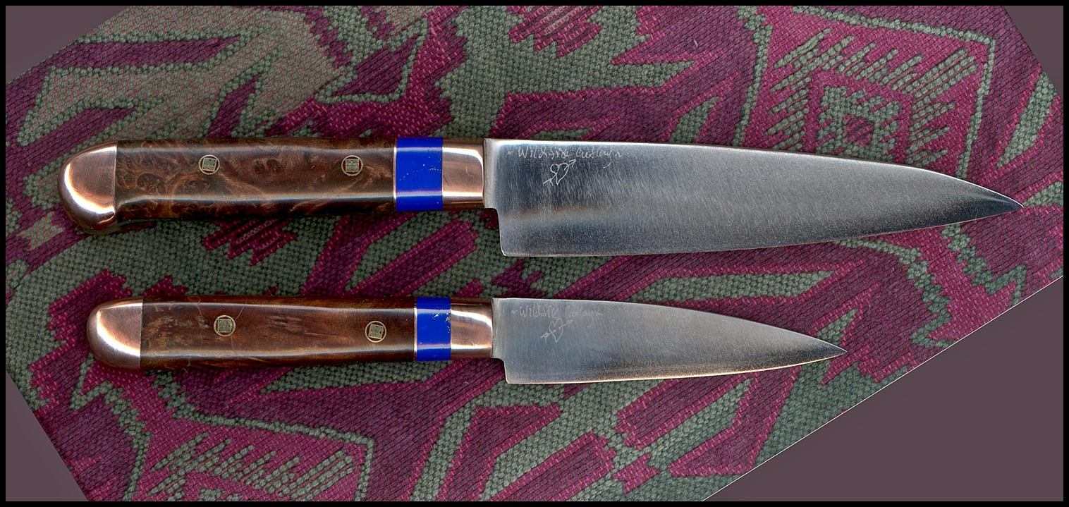 Hankotsu and 1" x 4" kitchen knife, see previous slide for full description.