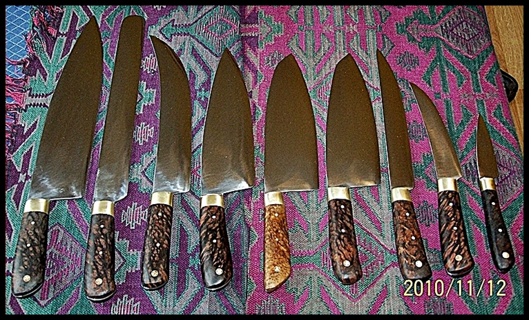 3rd from right - 9" x 1.5" Fillet Knife