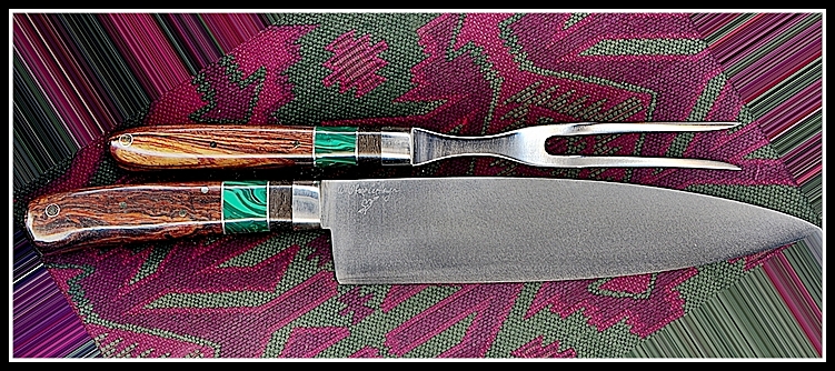Extra fancy carving set. See home page slider for photo of full set